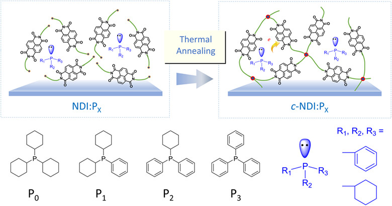 Understanding the Interfacial Energy Structure and Electron Extraction Process in Inverted Organic Solar Cells with Phosphine-Doped Cathode Interlayers