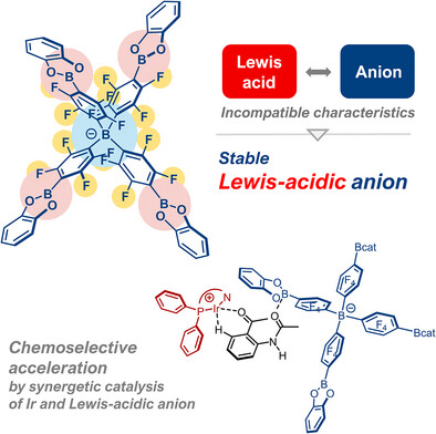 Stable Yet Strongly Lewis-Acidic Anions Enabling Cooperative Catalysis with Cationic Transition-Metal Complexes