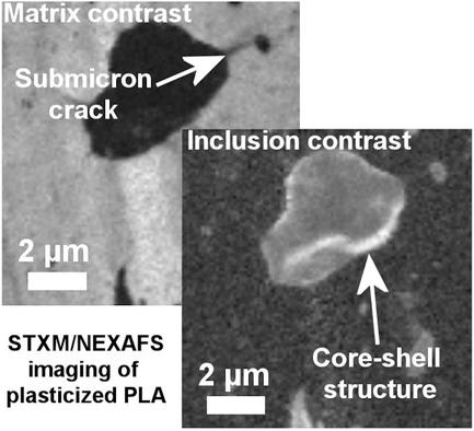 Resolving Inclusion Structure and Deformation Mechanisms in Polylactide Plasticized by Reactive Extrusion