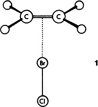 Nonreactive Interactions between Ethene and Halogens: Detection of a π-Donor Complex C2H4BrCl by Rotational Spectroscopy