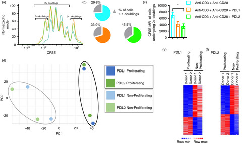 PD-1-induced proliferating T cells exhibit a distinct transcriptional signature