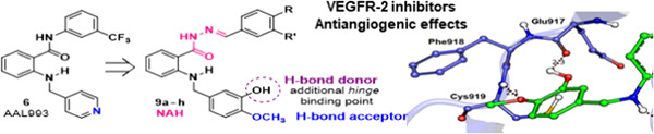 Novel VEGFR-2 inhibitors with an N-acylhydrazone scaffold