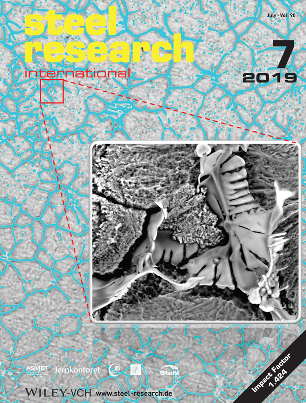 Cover Picture: steel research int. 7/2019 Volume 90 Issue 7, 2019
