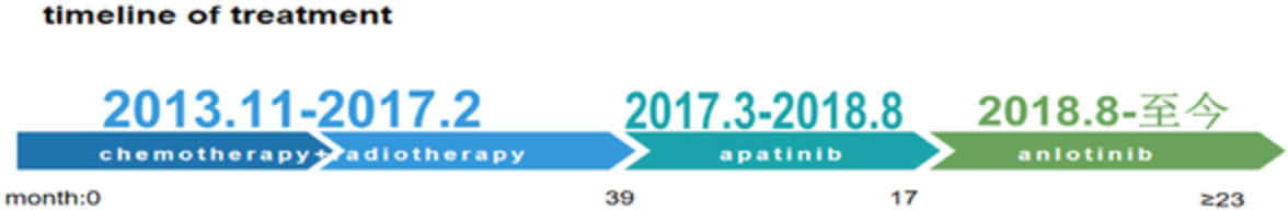 Durable efficacy of anlotinib in a patient with advanced thymic squamous cell carcinoma after multiline chemotherapy and apatinib: A case report and literature review