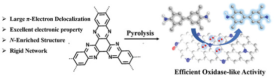 Nitrogen-Enriched Conjugated Polymer Enabled Metal-Free Carbon Nanozymes with Efficient Oxidase-Like Activity