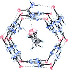 Template Effects, Asymmetry, and Twinning in Helical Inclusion Compounds