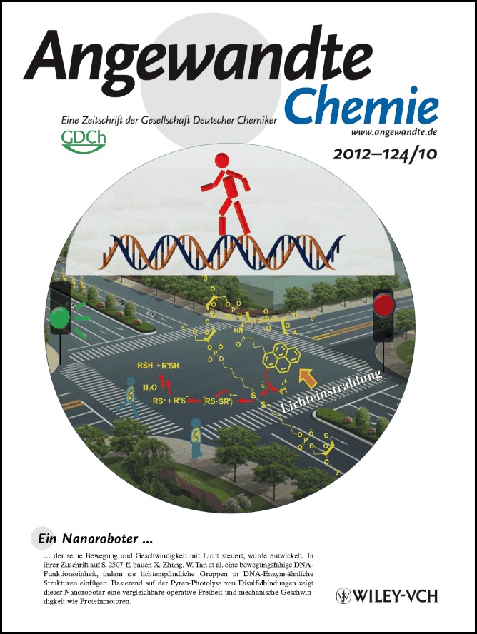 Innenrücktitelbild: An Autonomous and Controllable Light-Driven DNA Walking Device (Angew. Chem. 10/2012)