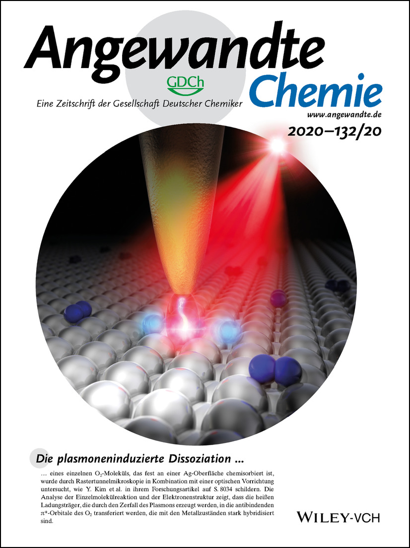 Innentitelbild: Single-Molecule Study of a Plasmon-Induced Reaction for a Strongly Chemisorbed Molecule (Angew. Chem. 20/2020) Volume 132 Issue 20, 2020
