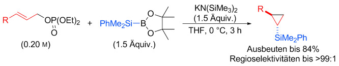 Silylative Cyclopropanation of Allyl Phosphates with Silylboronates