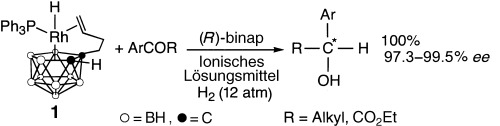 (R)-Binap-Mediated Asymmetric Hydrogenation with a Rhodacarborane Catalyst in Ionic-Liquid Media