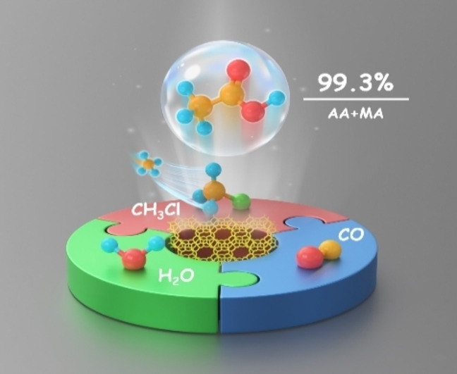 Highly Selective Carbonylation of CH3Cl to Acetic Acid Catalyzed by Pyridine-Treated MOR Zeolite