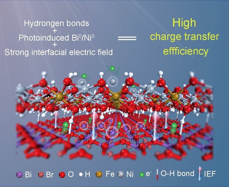 Hydrogen Bonds and In situ Photoinduced Metallic Bi0/Ni0 Accelerating Z-Scheme Charge Transfer of BiOBr@NiFe-LDH for Highly Efficient Photocatalysis