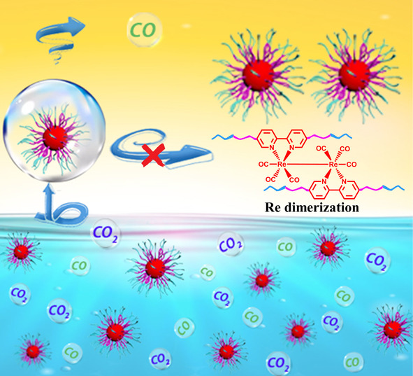 Amphiphilic Polycarbonate Micellar Rhenium Catalysts for Efficient Photocatalytic CO2 Reduction in Aqueous Media