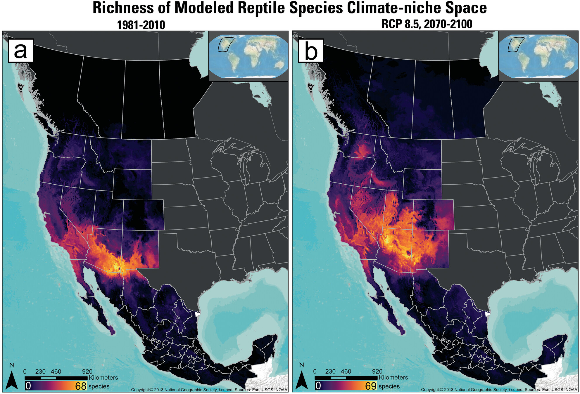 Climate Futures for Lizards and Snakes in Western North America May Result in New Species Management Issues