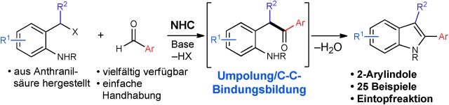 N-Heterocyclic-Carbene-Catalyzed Synthesis of 2-Aryl Indoles