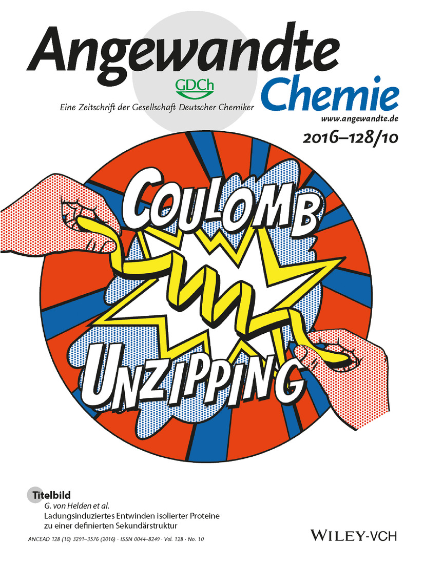 Titelbild: Ladungsinduziertes Entwinden isolierter Proteine zu einer definierten Sekundärstruktur (Angew. Chem. 10/2016) Volume 128 Issue 10, 2016