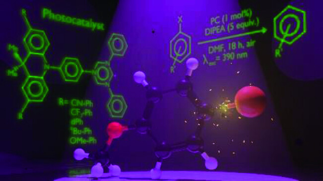 Organic Donor–Acceptor Thermally Activated Delayed Fluorescence Photocatalysts in the Photoinduced Dehalogenation of Aryl Halides
