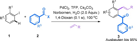 Palladium-Catalyzed Catellani ortho-Acylation Reaction: An Efficient and Regiospecific Synthesis of Diaryl Ketones