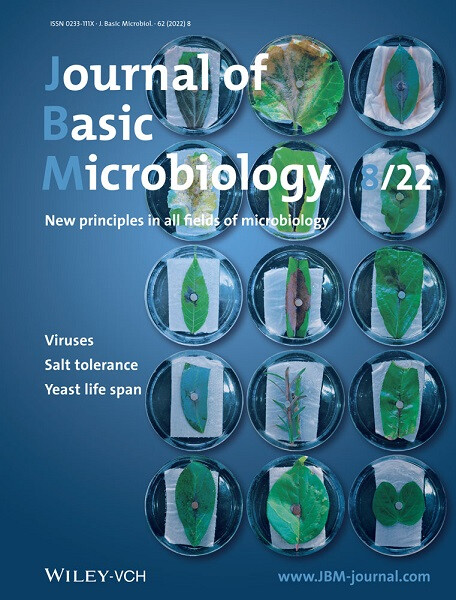 Cover: Journal of Basic Microbiology. 8/2022 Volume 62 Issue 8, 2022