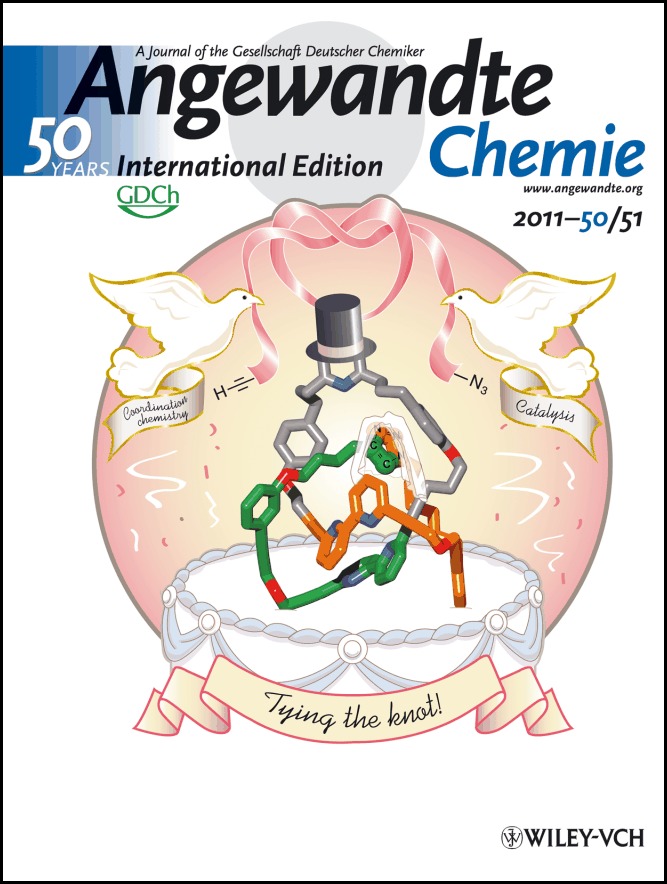 Back Cover: Active-Metal Template Synthesis of a Molecular Trefoil Knot (Angew. Chem. Int. Ed. 51/2011)