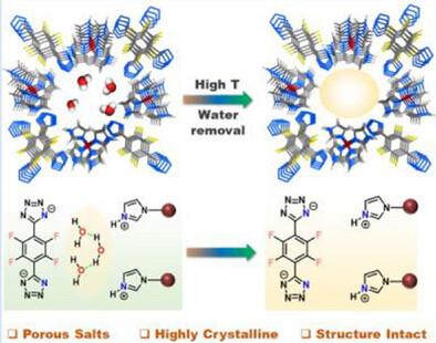 Constructing Water-Stable Porous Organic Salts via Suppressed Proton Integration Using Fluorinated Tetrazole Tectons