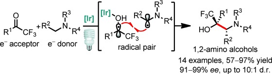 Asymmetric Radical–Radical Cross-Coupling through Visible-Light-Activated Iridium Catalysis
