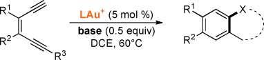 Gold-Catalyzed Cyclizations of cis-Enediynes: Insights into the Nature of Gold–Aryne Interactions