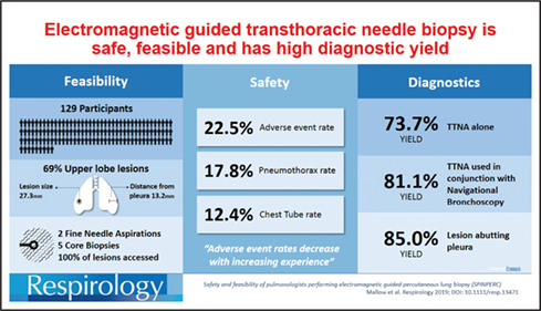 Safety and diagnostic performance of pulmonologists performing electromagnetic guided percutaneous lung biopsy (SPiNperc)