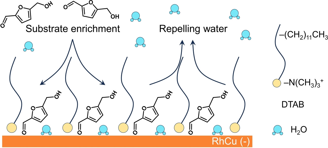 Surfactant Directionally Assembled at the Electrode-Electrolyte Interface for Facilitating Electrocatalytic Aldehyde Hydrogenation
