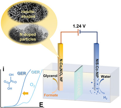 3D-Printed Hierarchical Nanostructured N-Co2NiO4 NF Electrode for Efficient Concurrent Electrocatalytic Production of Hydrogen and Formate