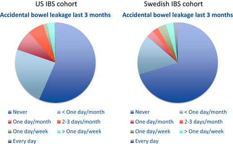 Fecal incontinence in irritable bowel syndrome: Prevalence and associated factors in Swedish and American patients