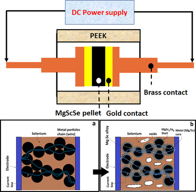 MgSc2Se4 Solid Electrolyte for Rechargeable Mg Batteries: An Electric Field-Assisted All-Solid-State Synthesis