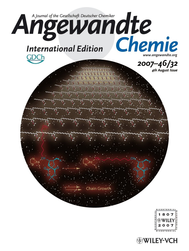 Inside Cover: Pd-Catalyzed Polymerization of Dienes that Involves Chain-Walking Isomerization of the Growing Polymer End: Synthesis of Polymers Composed of Polymethylene and Five-Membered-Ring Units (Angew. Chem. Int. Ed. 32/2007)