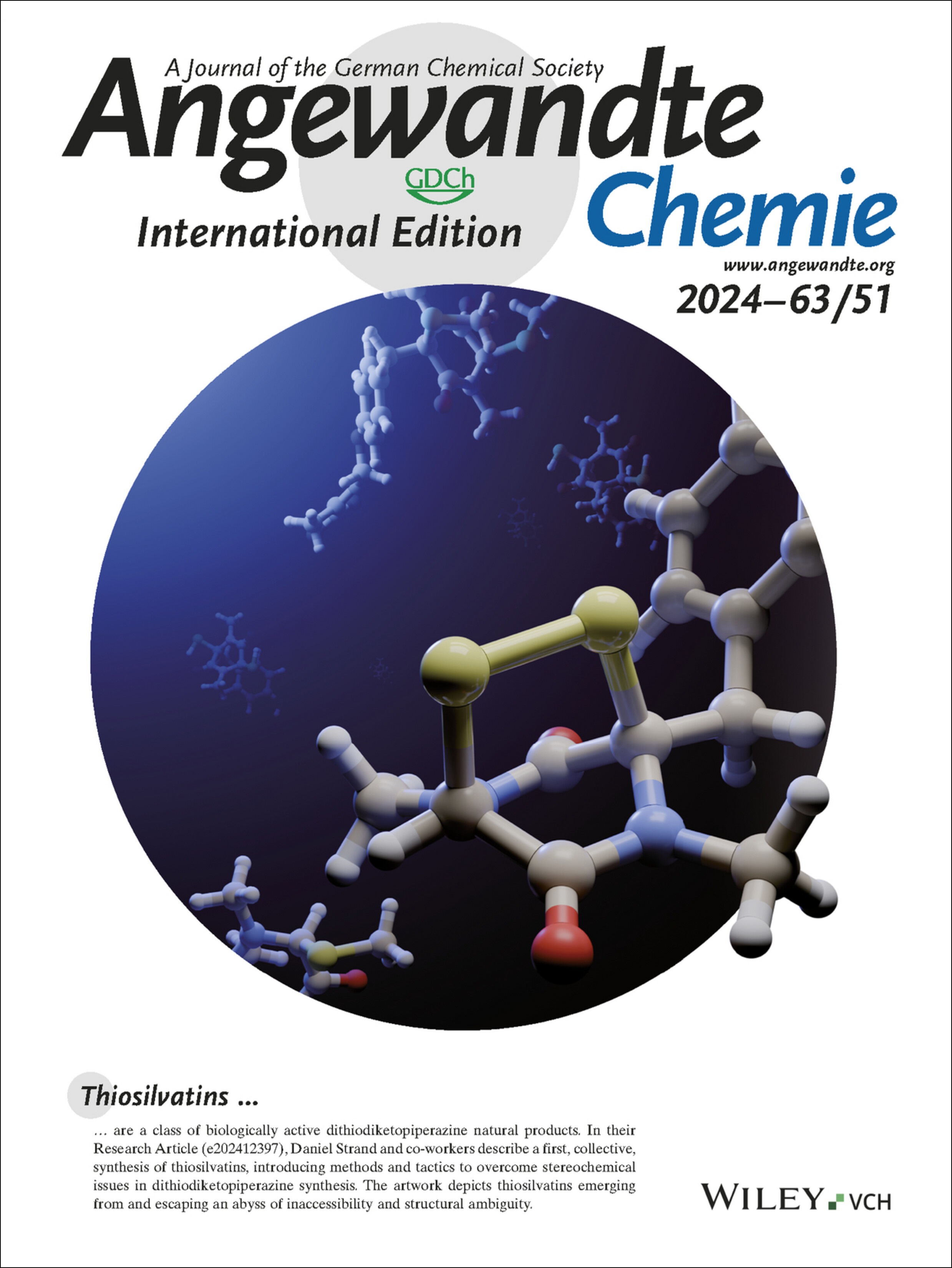 Inside Back Cover: Collective Asymmetric Synthesis of Thiosilvatins (Angew. Chem. Int. Ed. 51/2024) Volume 63 Issue 51, 2024