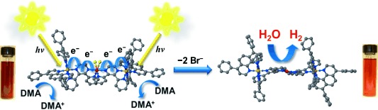 Efficient Photocatalytic Hydrogen Production in a Single-Component System Using Ru,Rh,Ru Supramolecules Containing 4,7-Diphenyl-1,10-Phenanthroline