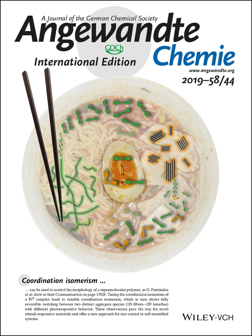Inside Back Cover: Exploiting Coordination Isomerism for Controlled Self-Assembly (Angew. Chem. Int. Ed. 44/2019) Volume 58 Issue 44, 2019