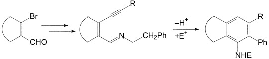A Versatile Aminobenzannulation Method Based on the Deprotonation of 2-(1-Alkynyl)benzaldimines and Similar 2-Aza-2,4-heptadienyl-6-ynes: A Multistep Rearrangement Cascade