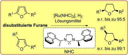 Asymmetrische Hydrierung disubstituierter Furane