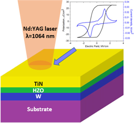 Ferroelectric Hf0.5Zr0.5O2 Thin Films Crystallized by Pulsed Laser Annealing