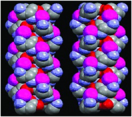 Three-Dimensional Chiral Molecule-Based Ferrimagnet with Triple-Helical-Strand Structure
