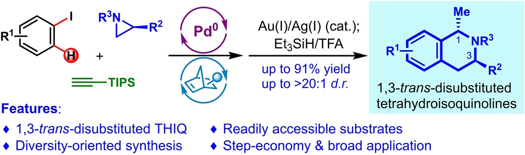 A Modular Approach for Diversity-Oriented Synthesis of 1,3-trans-Disubstituted Tetrahydroisoquinolines: Seven-Step Asymmetric Synthesis of Michellamines B and C
