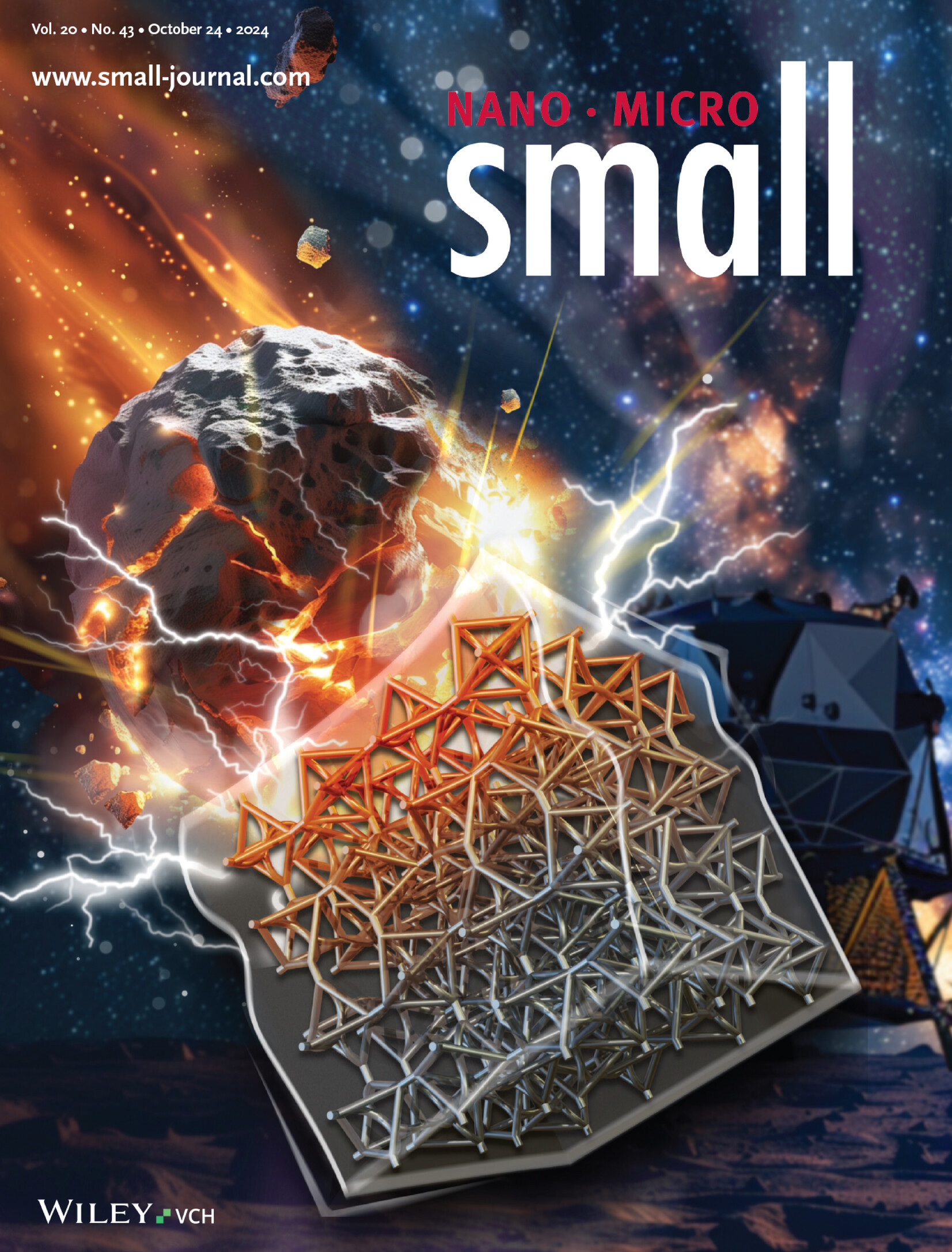 Adjustable Ultra-Light Mechanical Negative Poisson's Ratio Metamaterials with Multi-Level Dynamic Crushing Effects (Small 43/2024) Volume 20 Issue 43, 2024