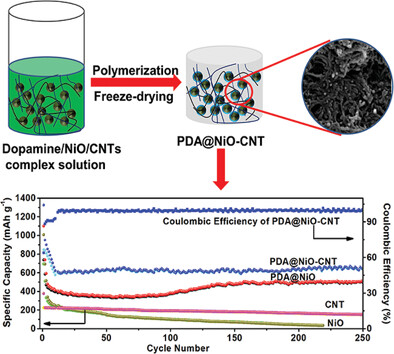 Polydopamine-Assisted Bi-Functional Modification of NiO Anode for Enhanced Lithium-Ion Storage Performance