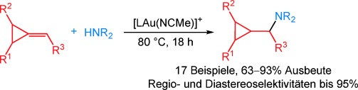 Gold-Catalyzed Intermolecular Anti-Markovnikov Hydroamination of Alkylidenecyclopropanes