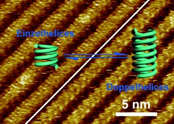 Design of Aromatic Helical Polymers for STM Visualization: Imaging of Single and Double Helices with a Pattern of π–π Stacking