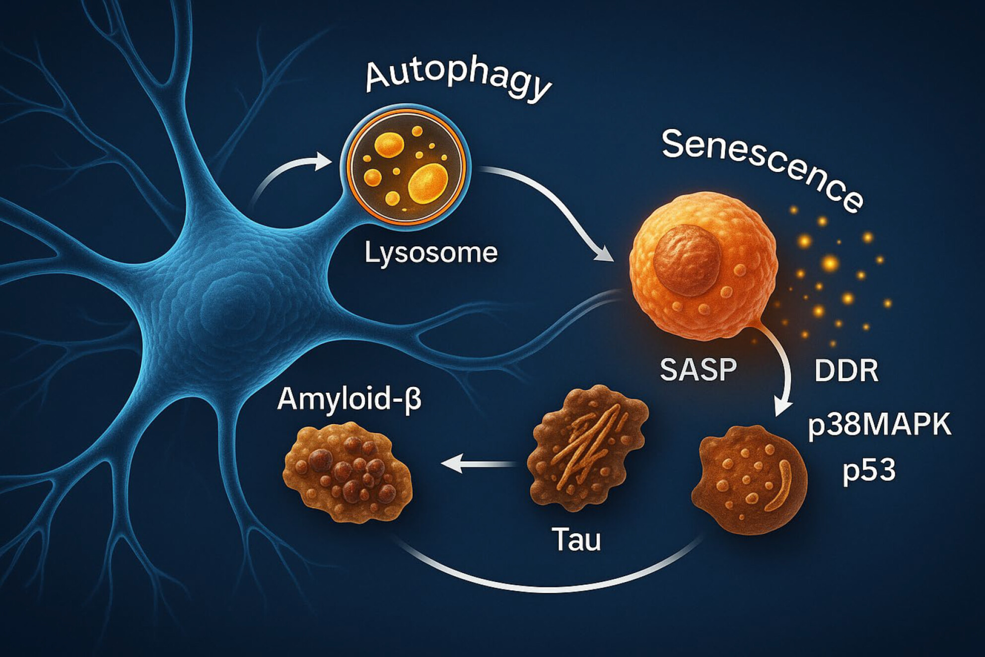 Autophagy and Cellular Senescence in Alzheimer's Disease: Key Drivers of Neurodegeneration
