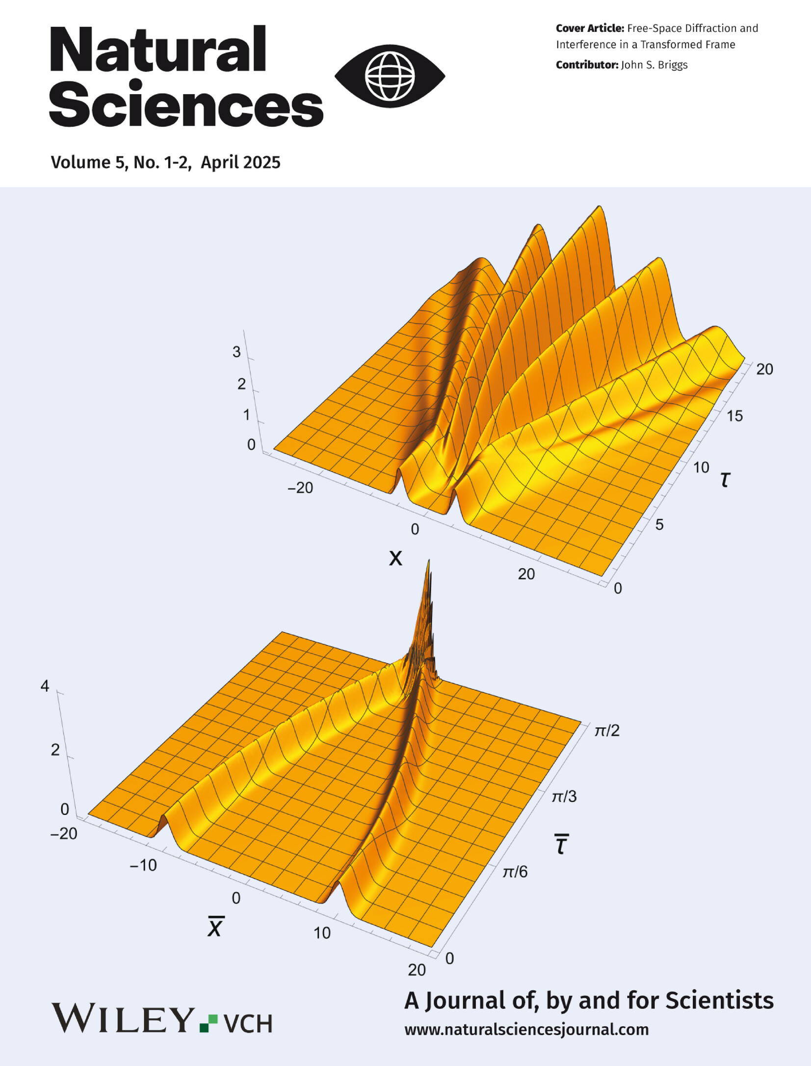 Front Cover: Free-Space Diffraction and Interference in a Transformed Frame Volume 5 Issue 1-2, 2025