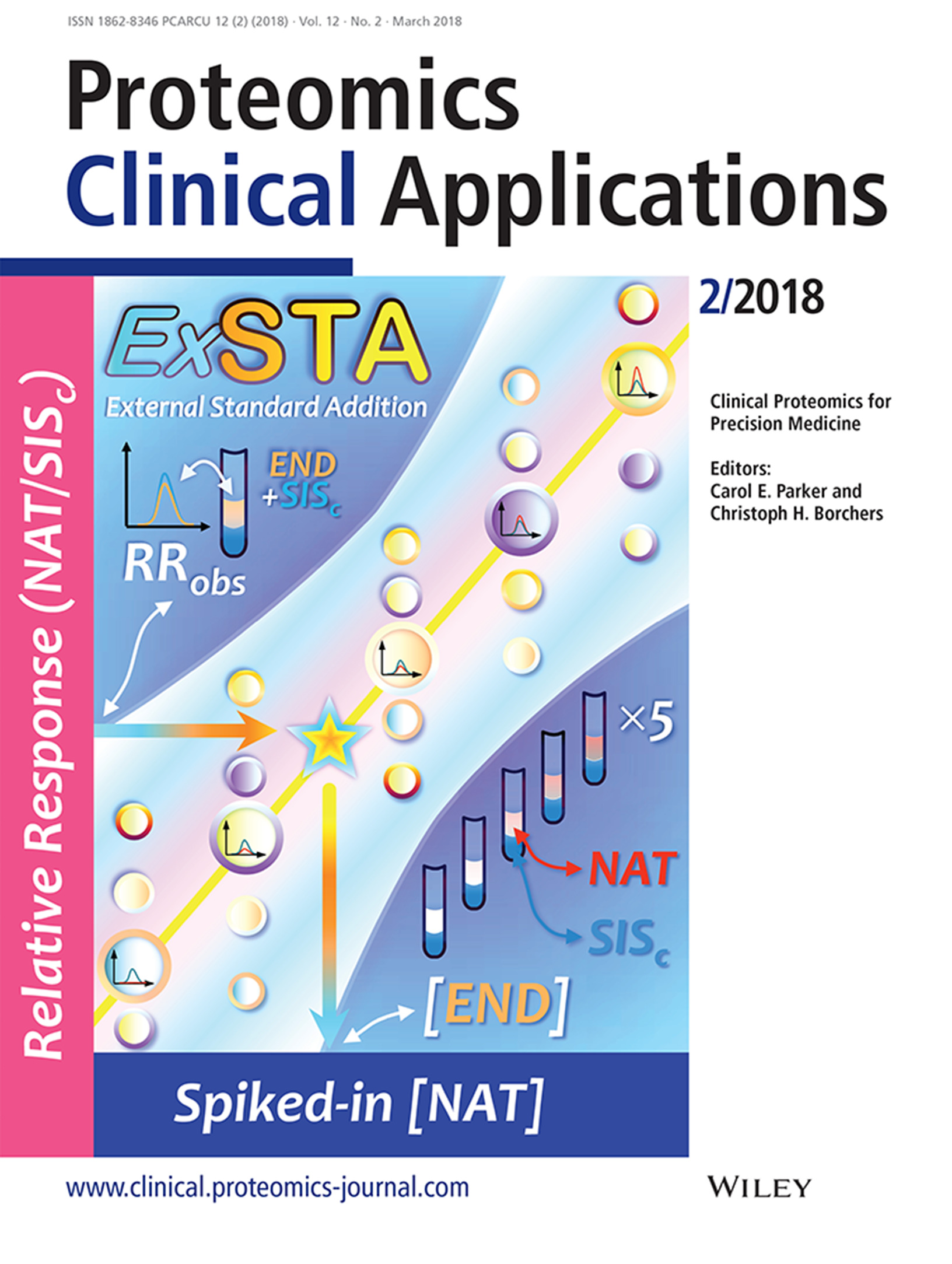 Front Cover: ExSTA: External Standard Addition Method for Accurate High-Throughput Quantitation in Targeted Proteomics Experiments Volume 12 Issue 2, 2018
