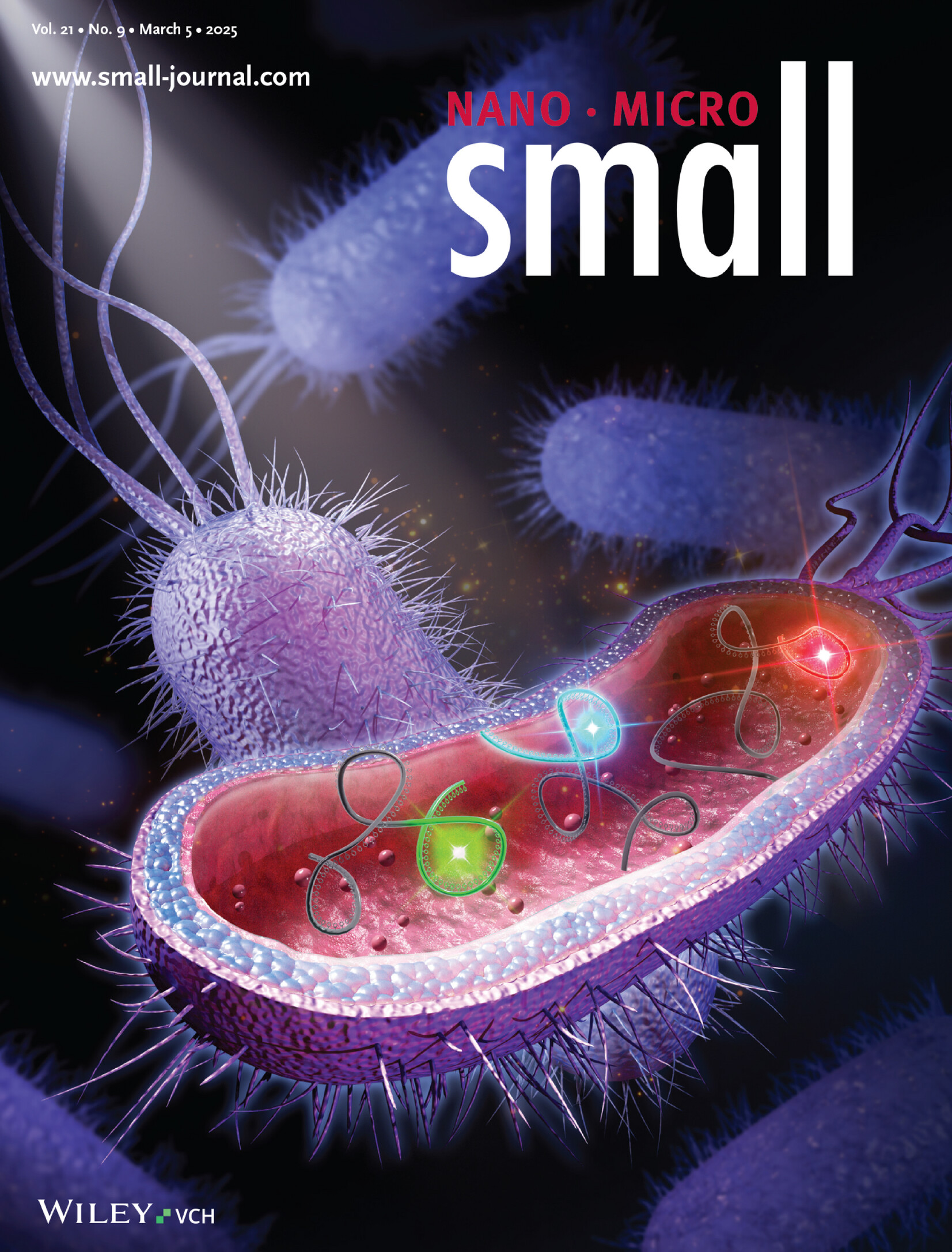 Bright and Stable Cyan Fluorescent RNA Enables Multicolor RNA Imaging in Live Escherichia coli (Small 9/2025) Volume 21 Issue 9, 2025