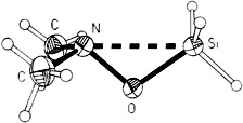 β-Donor Bonds in Compounds Containing SiON Fragments